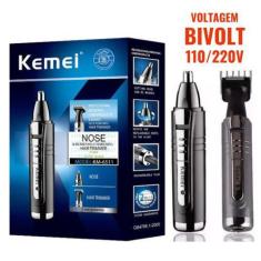 Imagem de Aparador De Pelos Do Nariz Barba Cabelo Acabamento - Kemei