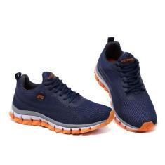 Imagem de Tênis Masculino Laranja Lege Acs N 34 A 44 Esporte Caminhada Corrida A