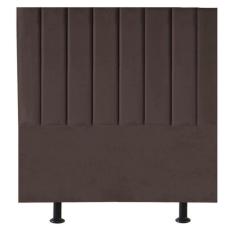 Imagem de Cabeceira Cama Box Solteiro 100 Cm Sophia Carla Suede Cor:marrom