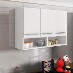 Imagem de Armario De Cozinha Aereo 3 Portas Branco Bolivia Casa Moderna