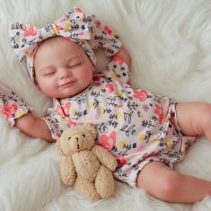 Imagem de Boneca Reborn BABESIDE Skylar 43 cm, garota realista com caixa