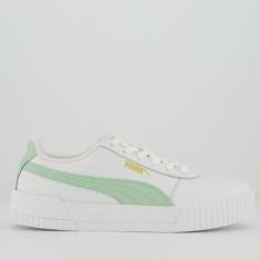 Imagem de Tênis Puma Carina L Bdp Feminino Branco E Verde