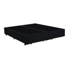 Imagem de Base Box Bipartido Queen Suede Preto 40x158x198 Ducci - Ducci Colchões