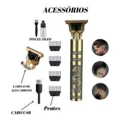 Imagem de Máquina Profissional Corte De Cabelo E Barba Dragão Original - Himport