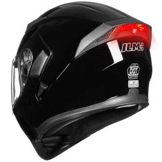 Imagem de Capacete de motocicleta ilm 902L com visor duplo Flip Up Full Face LED