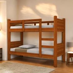 Imagem de Beliche Solteiro Boston Cinamomo com 02 Colchões - Mobiliar Home Shop