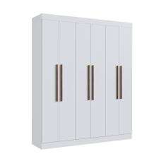 Imagem de Guarda Roupa Casal 100% Mdf New York 21706 6 Portas 2 Gavetas Branco