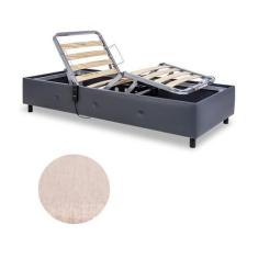 Imagem de Cama Solteiro Motorizada Prime Care Linho Açores 100X209x44 - Pilati