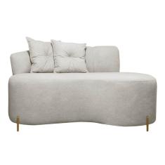 Imagem de Sofá Namoradeira 2 Lugares Grécia  Conceito Orgânico 180cm Bouclê Bege SOFA STORE