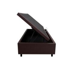 Imagem de Cama Box Baú Solteiro Marrom 88X188x34 Cm  - Cama Inhouse