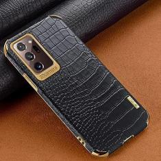 Imagem de Capa de telefone com textura de crocodilo para Samsung Galaxy Note 20 Ultra S21 S20 S10 Plus A72 A52 A51 A71 A50 A70 Capa de suporte magnético, preta sem suporte, para Galaxy A72