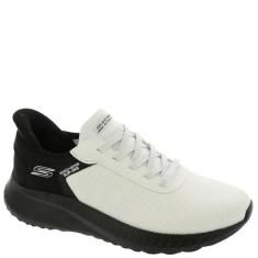 Imagem de Skechers Tênis masculino Hands Free Slip-ins Squad Chaos-Balanced Edge, Preto, branco, 39