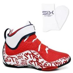 Imagem de Tênis Esportivo Masculino Basquete Vôlei Six Street - Impact, Vermelho