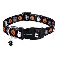 Imagem de Ktinnead Coleiras para cães de Halloween, 1º de novembro, coleira para cães All Saints, coleira de presente para animais de estimação com pingente fofo para cães pequenos, médios e grandes, machos,