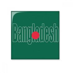 Imagem de Decalque brilhante de ejo de cerâmica com nome da bandeira de Bangladesh
