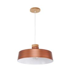 Imagem de Pendente Industrial Em Metal Cobre Madelustre Bivolt