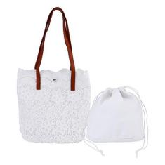 Imagem de KESYOO 1 pç elegante bolsa de ombro de renda, bolsa de ombro para compras, , 28X27X12.5CM