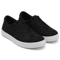 Imagem de Tênis Slip On Masculino Casual Liso com Cadarço-Masculino