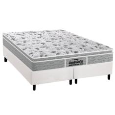 Imagem de Cama Box Queen: Colchão Anatômico Probel D45/EP Guarda Costas Próextreme Plus + Base CRC Courano White(158x198)