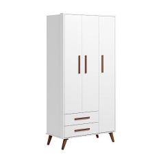 Imagem de Guarda Roupa Roupeiro Infantil Qencanto Retrô Qmovi Branco
