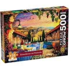 Imagem de Quebra Cabeca Entardecer Na Vinicola 500 Mini Pecas Grow
