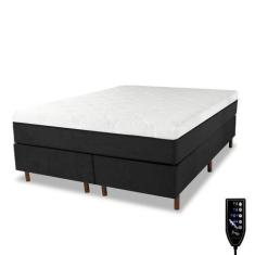 Imagem de Cama Box e Colchão Magnético Massageador - Therapy Life Basic, Preto, 