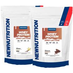 Imagem de Combo 2 Whey Protein Concentrado Zero Lactose 900g Newnutrition
