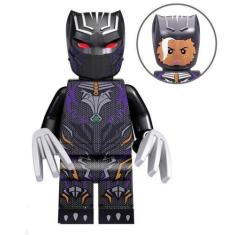 Imagem de Boneco Blocos Montar Pantera Negra Armadura Shuri Wakanda - Mega Block