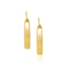 Imagem de Brincos de ouro 18K femininos argola infantil rommanel 520402