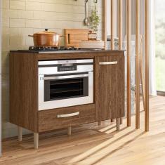 Imagem de Balcão Para Cooktop 01 Porta 01 Gaveta Fit Évora Rústico Nicioli