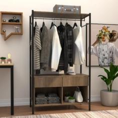 Imagem de Guarda Roupa Casal Industrial Preto/Demolição Maka Albarn