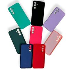 Imagem de Capa Silicone Veludo + Película 3D Vidro Samsung A15 Pink - Dsitrbuido