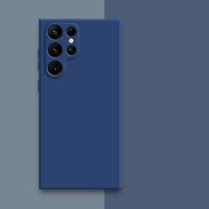 Imagem de Capa quadrada de silicone líquido para Samsung Galaxy S23 Ultra S22 Plus S21 FE S20 Note 20 10 Capa protetora de tecido macio para telefone Back Cove, azul, para Samsung S21 Ultra