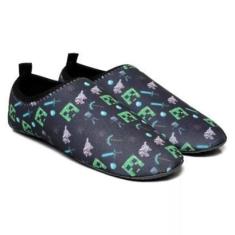 Imagem de Sapatilha Infantil Neoprene Antiderrapante Praia Piscina Aquática Tênis Trilha Bike Gamer-Unissex