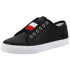 Imagem de Tommy Hilfiger Tênis feminino Anni Slip-On, preto liso, 38, Preto liso, 37