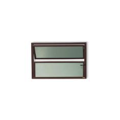 Imagem de Janela de Alumínio Basculante 40x40cm Vidro Mini Boreal Plus Brimak Corten