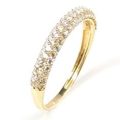 Imagem de Anel em ouro amarelo 18k com 63 zirconia - 2ANZ0035