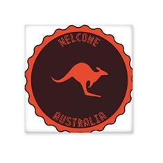 Imagem de Decalque brilhante de ejo de cerâmica com emblema de Canguru sabor Austrália