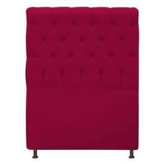 Imagem de Cabeceira Kristal Estofada Capitonê 90 cm para Cama Box Solteiro Suede Pink Quarto - AM Decor