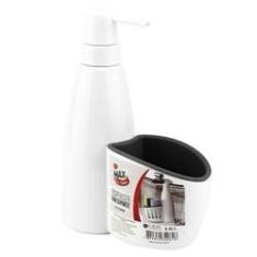 Imagem de Dispenser Com Suporte Esponja Porta Detergente Suporte Sabão