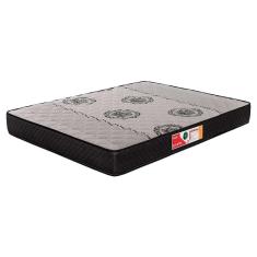 Imagem de Colchão Casal Jade Espuma D45 (18x128x188) Cinza e Preto