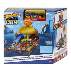 Imagem de Pista Hot Wheels Burguer Drive Thru Centro Da Cidade Hdr26 - Mattel