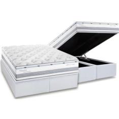 Imagem de Cama Box Baú Queen: Colchão Molas Herval Masterpocket Ensacadas Nápole