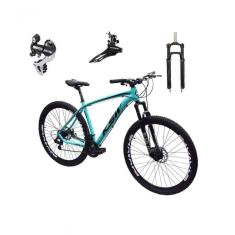 Imagem de Bicicleta Aro 29 Ksw Xlt 24v Câmbio Shimano Acera K7 Garfo Trava Freio A Disco - Azul Tam.21