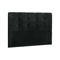 Imagem de Painel de Cama Box Estofada - Clean Plus Casal - Suede Negro - Simbal