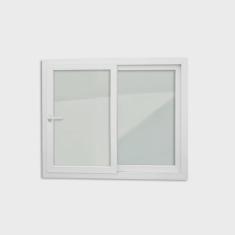 Imagem de Janela de pvc 100x150cm 2 Folhas com Vidro Liso e Cremona itec Brimak