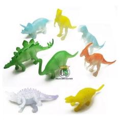Imagem de Dinossauro Borracha Miniatura Jurassic Brilha No Escuro - toys