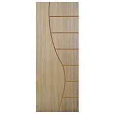 Imagem de Kit com 4 Folhas de Porta Madeira Decorada 210x80cm Espessura 3,5cm Cantareira Mgm Carvalho Alpha