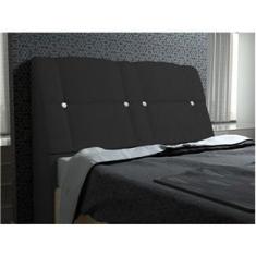 Imagem de Cabeceira Com Baú Itália Cama Box Queen 160 Cm Suede 