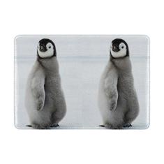 Imagem de My Daily Cute Penguin capa protetora de couro para passaporte